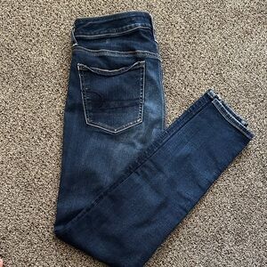 American Eagle Outfitters Dark Blue Skinny Jeans